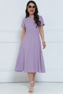 Платье лавандового цвета в мелкий горошек Diolche(фото6)