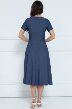 Платье синее из джинсы Diolche(фото6)