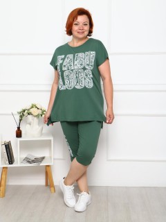 Костюм трикотажный с бриджами в зелёном цвете Iv-capriz(фото5)