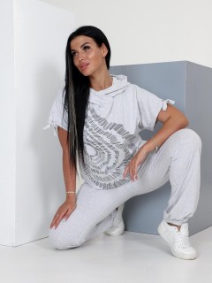 Костюм трикотажный серый с брюками Iv-capriz(фото5)