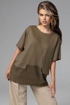 Футболка трикотажная с акцентными строчками Charutti