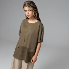 Футболка трикотажная с акцентными строчками Charutti(фото7)