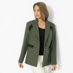 Жакет зелёный на подкладе Charutti(фото5)