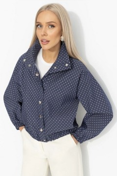 Ветровка синяя в горошек под джинсу Charutti