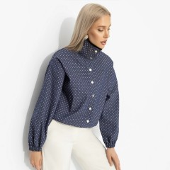 Ветровка синяя в горошек под джинсу Charutti(фото7)