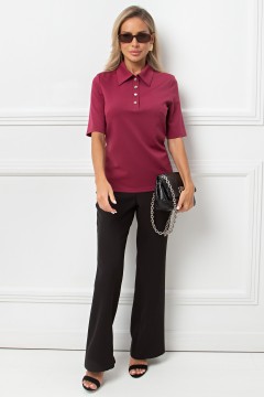 Блуза трикотажная бордового цвета Вербена №8 Valentina(фото2)