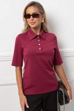 Блуза трикотажная бордового цвета Вербена №8 Valentina