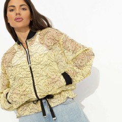 Бомбер кружевной жёлтого цвета Charutti(фото5)