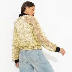 Бомбер кружевной жёлтого цвета Charutti(фото6)