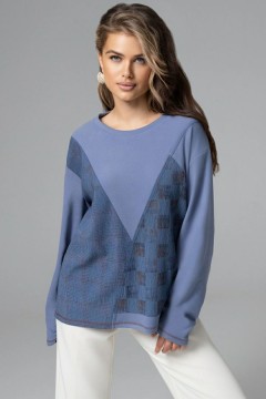 Лонгслив уютный голубого цвета Charutti