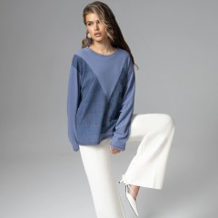 Лонгслив уютный голубого цвета Charutti(фото2)