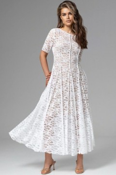 Платье белое из кружева на подкладе Charutti