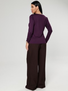 Лонгслив трикотажный в цвете баклажан Iv-capriz(фото6)