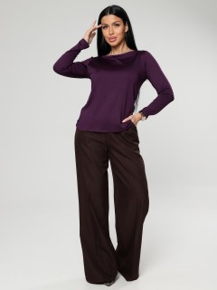 Лонгслив трикотажный в цвете баклажан Iv-capriz(фото4)