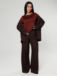 Лонгслив трикотажный в бордовом цвете Iv-capriz(фото6)