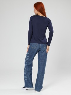 Лонгслив трикотажный тёмно-синий Iv-capriz(фото7)