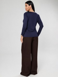 Лонгслив трикотажный тёмно-синий Iv-capriz(фото6)