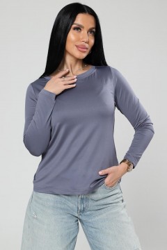 Лонгслив трикотажный серый