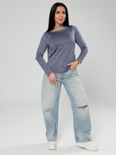 Лонгслив трикотажный серый Iv-capriz(фото2)