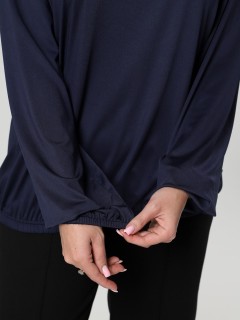Блузка трикотажная тёмно-синяя Iv-capriz(фото6)