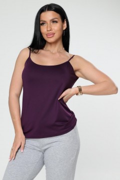 Топ трикотажный в цвете баклажан Iv-capriz
