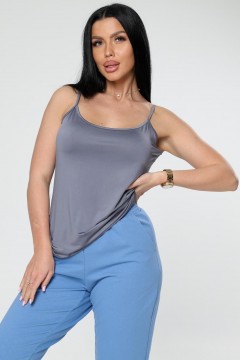 Топ трикотажный в сером цвете Iv-capriz