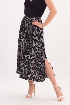 Юбка лёгкая с леопардовым принтом Braslava(фото2)