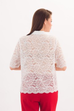 Рубашка белая кружевная Braslava(фото5)