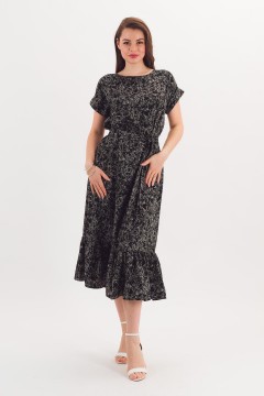 Платье чёрное с поясом Braslava(фото2)