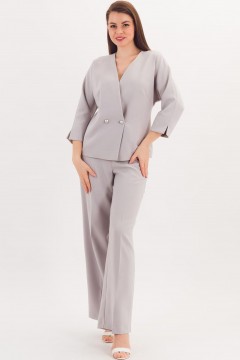 Брюки классические светло-серого цвета Braslava