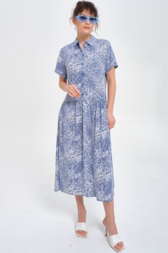 Платье из вискозы с принтом Priz