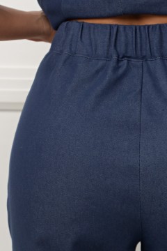 Брюки синие из джинсы Юлия №3 Valentina(фото6)