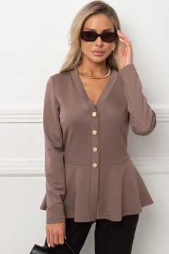 Жакет трикотажный с баской Фелиция №1 Valentina