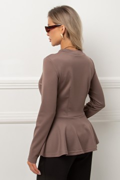 Жакет трикотажный с баской Фелиция №1 Valentina(фото6)