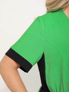 Платье макси ярко-зелёное с карманами Dora(фото7)