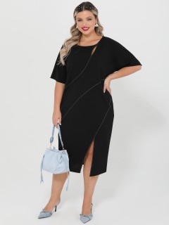 Платье-футляр чёрное Dora(фото3)