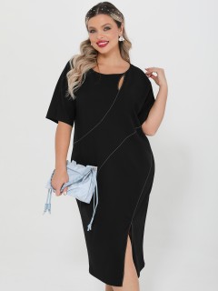 Платье-футляр чёрное Dora(фото5)