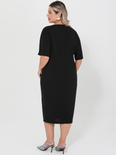 Платье-футляр чёрное Dora(фото10)