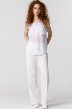 Джинсы молочного цвета на каждый день Priz