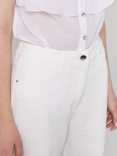 Джинсы молочного цвета на каждый день Priz(фото4)