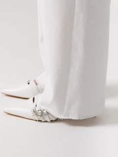 Джинсы молочного цвета на каждый день Priz(фото6)