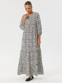 Платье ярусное с принтом Priz(фото2)