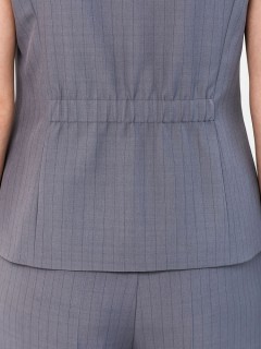 Жилет тёмно-серый в полоску Priz(фото5)