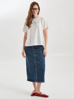 Футболка молочного цвета с принтом Priz(фото2)