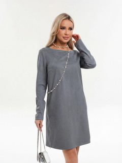 Платье вельветовое серого цвета Jetty(фото5)