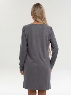 Платье вельветовое серого цвета Jetty(фото8)