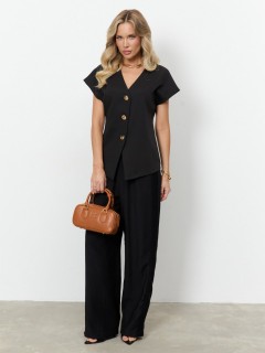 Жакет чёрный с коротким рукавом Jetty(фото5)