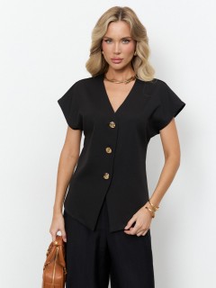 Жакет чёрный с коротким рукавом Jetty(фото7)