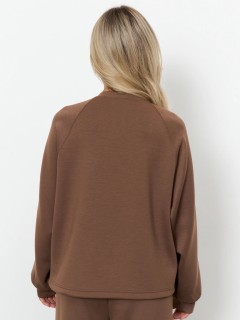 Джемпер трикотажный шоколадного цвета Jetty(фото6)