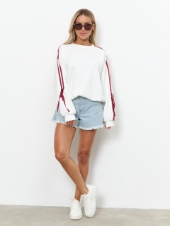 Джемпер трикотажный молочного цвета Jetty(фото6)